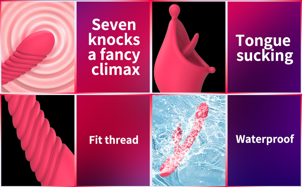 Meili tongue licking double G-spot vibration massage AV stick female masturbation vibrator - Image 8