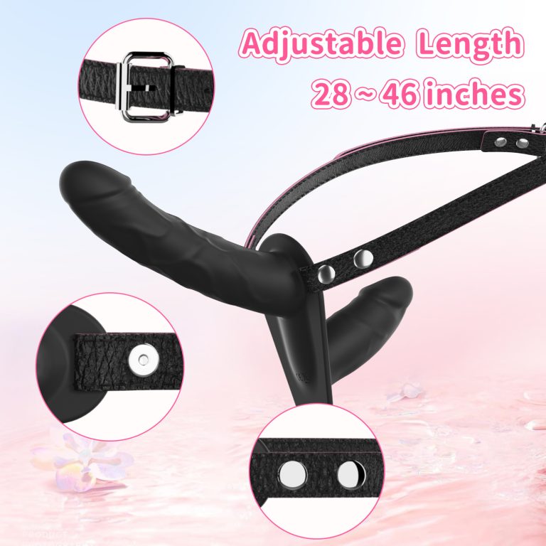 Remote control wearable double shock leather pants lesbian penis silicone fake penis solid lesbian sex toys - Image 8