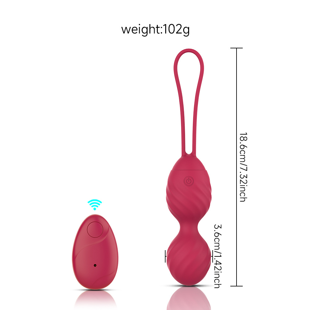 Double ball remote control jumping egg female fun masturbation wearable vibration orgasm toy - Image 8
