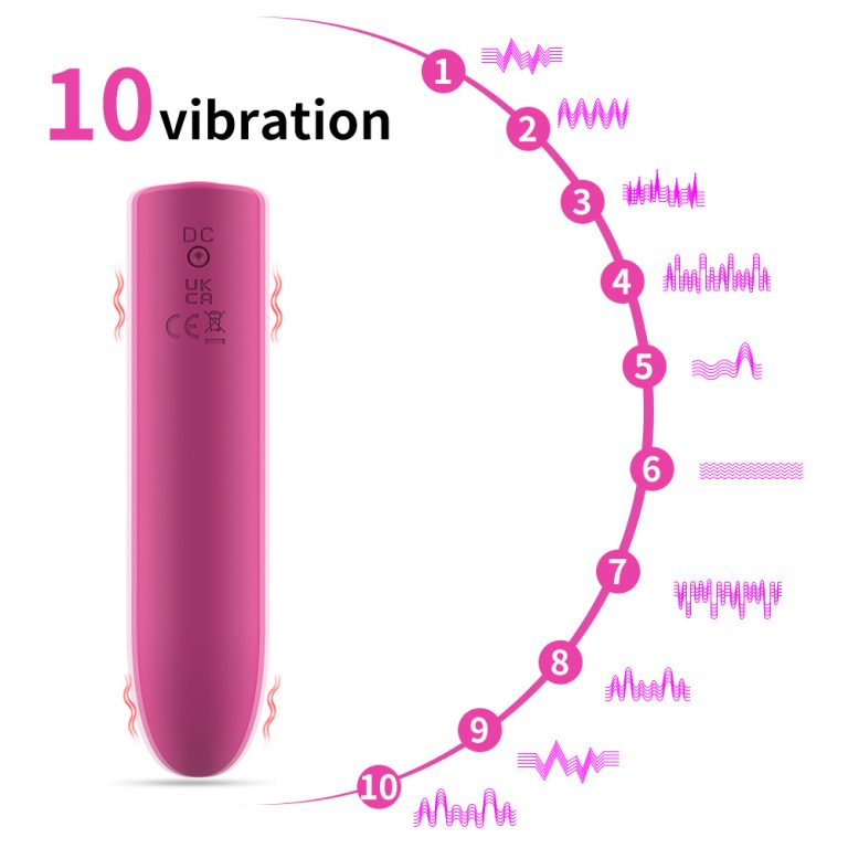 Rechargeable all-rubber-encapsulated large bullet AV vibration massage vibrator - Image 5