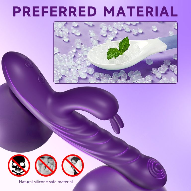 Charge Rabbit rechargeable double G-spot vibration telescopic massager female masturbation vibrator - Image 8
