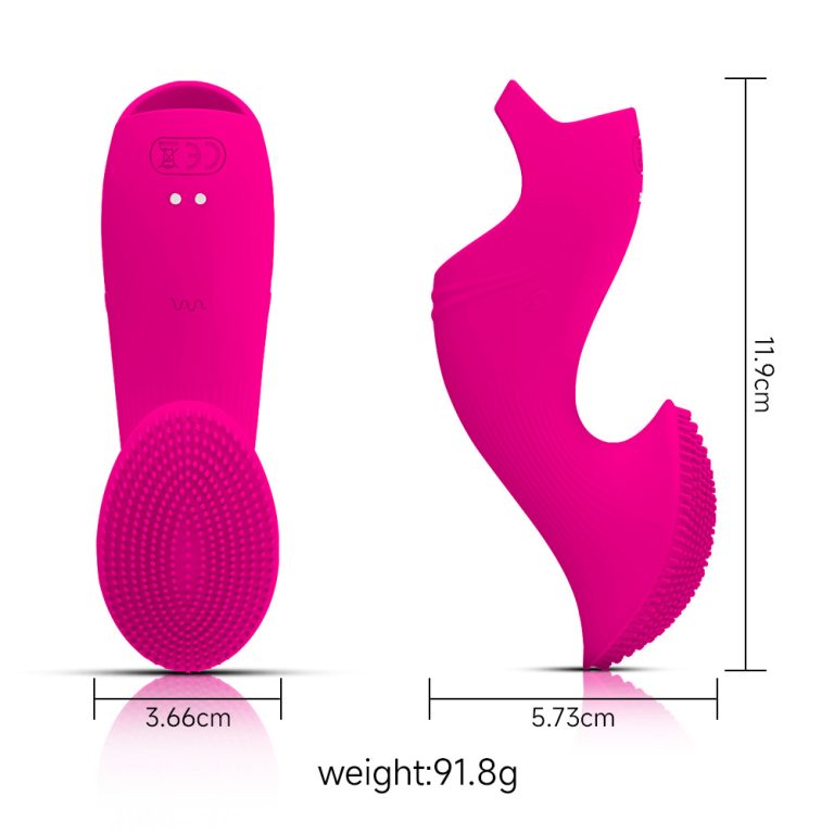 Female hair brush sex vibrating finger sleeve female flirting masturbation massager - Image 8