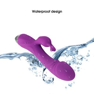 Rechargeable double G-spot vibrator for female masturbation massage AV vibrator