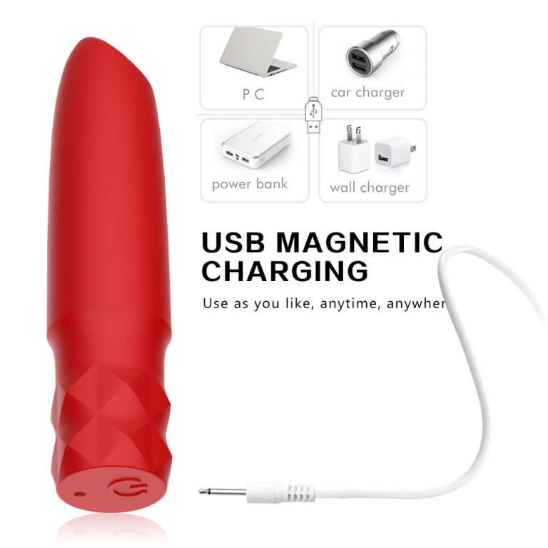 Andy charging strong shock silicone bullet flower-shaped vibrating egg female masturbation massage mini vibrator - Image 6