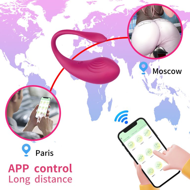 Adult products manufacturer wholesale Wireless APP remote control tadpole silicone rechargeable sex egg female masturbator