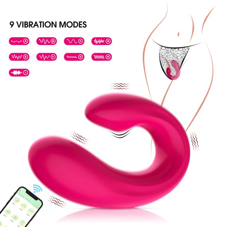 Helen wireless APP remote control U-shaped double shock fun jumping egg female vibration masturbator - Image 8