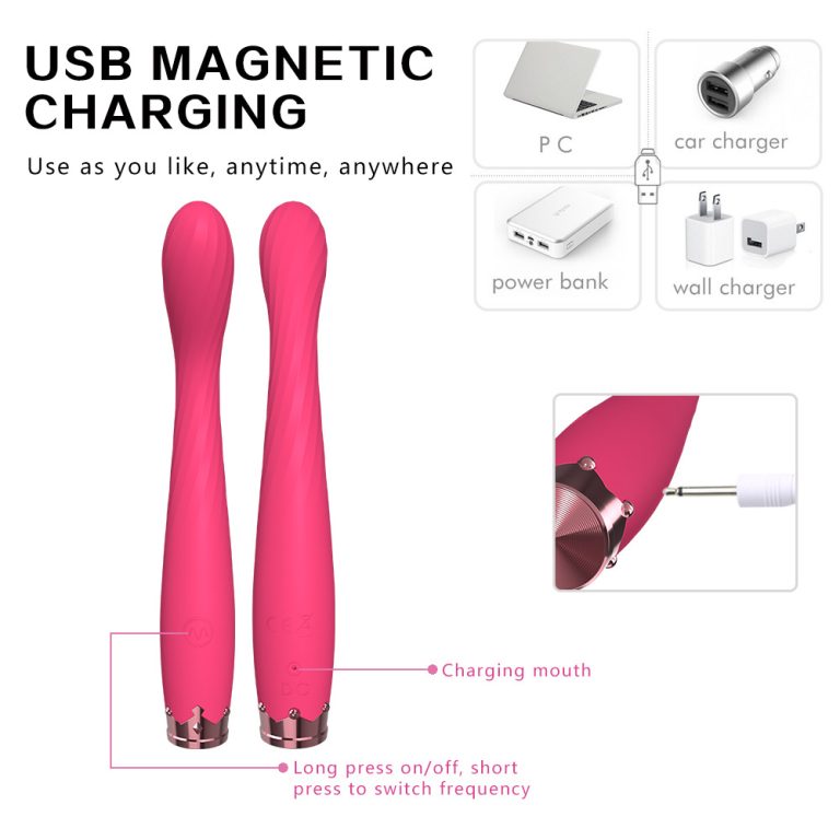 Rechargeable Roland Little Crown G-spot massage AV vibrator for female masturbation vibrator - Image 8