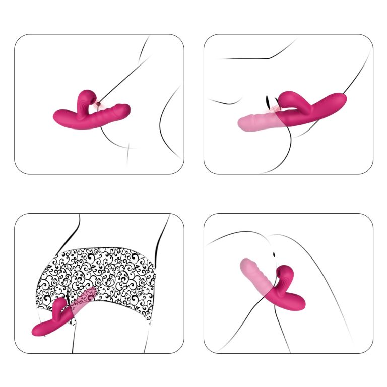 Seductive simulation telescopic sucking vibration massage stick female vibrating masturbator - Image 8