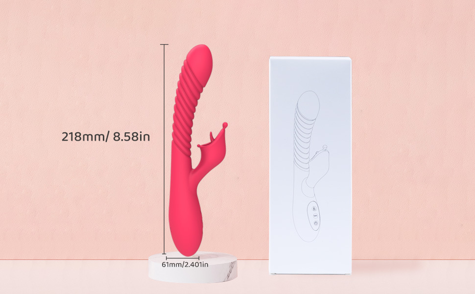 Meili tongue licking double G-spot vibration massage AV stick female masturbation vibrator - Image 9