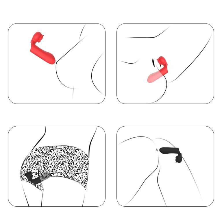 Rose double vibration finger set couples share fun double vibration masturbation toys - Image 8