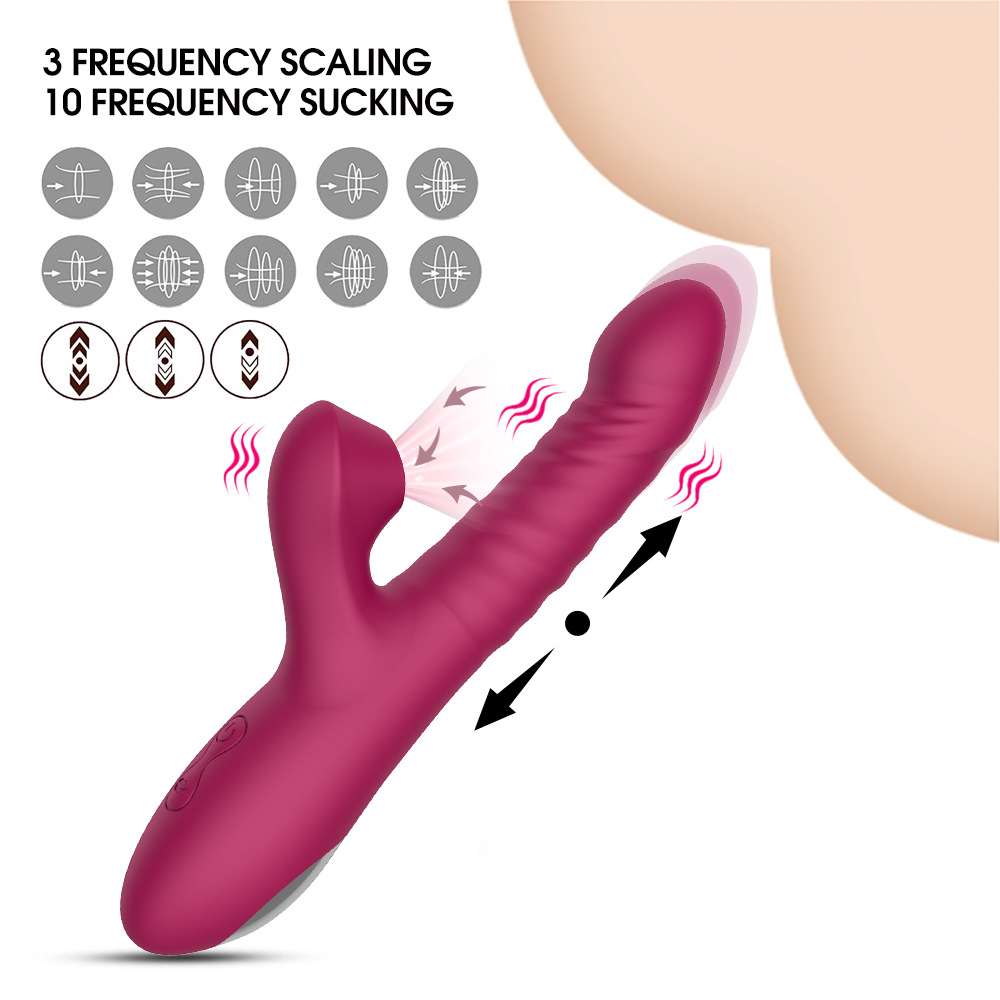 Moon Beauty G-spot telescopic sucking vibrator female masturbation massage AV vibrator - Image 9