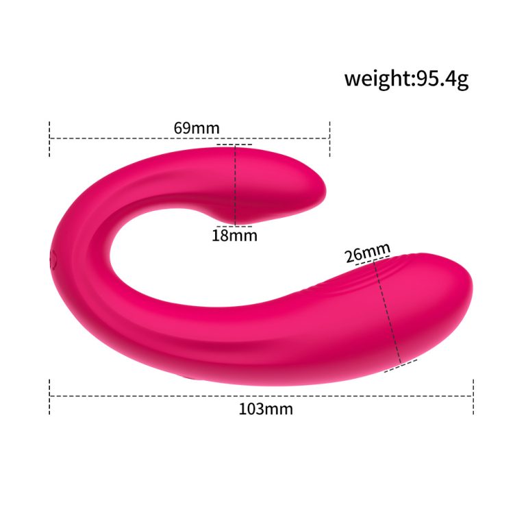 Helen wireless APP remote control U-shaped double shock fun jumping egg female vibration masturbator - Image 9