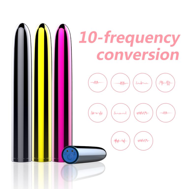 Rechargeable electroplated 7-inch vibrator for women AV massage vibrator - Image 9