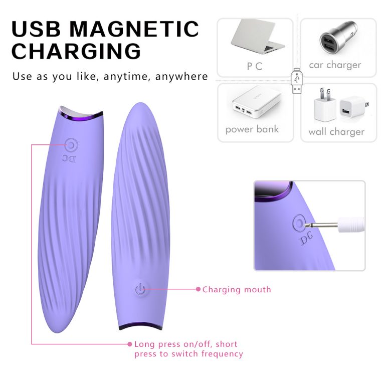 Mark threaded mini bullet AV vibration massage stick for female fun jumping egg - Image 9