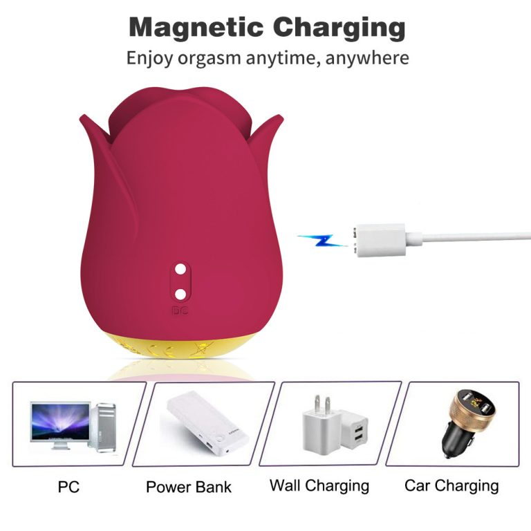 Jennifer bite tongue licking vibrator red lips rose jumping egg masturbation tongue big mouth massager - Image 9