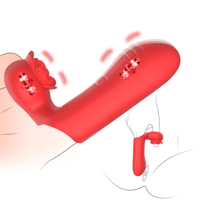 Rose double vibration finger set couples share fun double vibration masturbation toys - Image 9