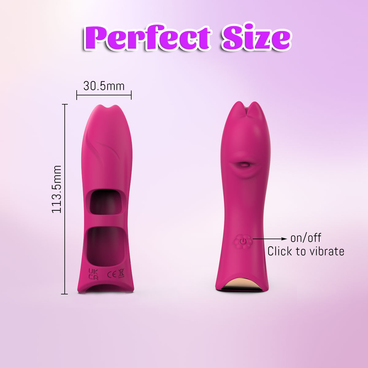 Tongue kiss mini vibration sex finger sleeve vibrator female masturbator couple teasing - Image 10