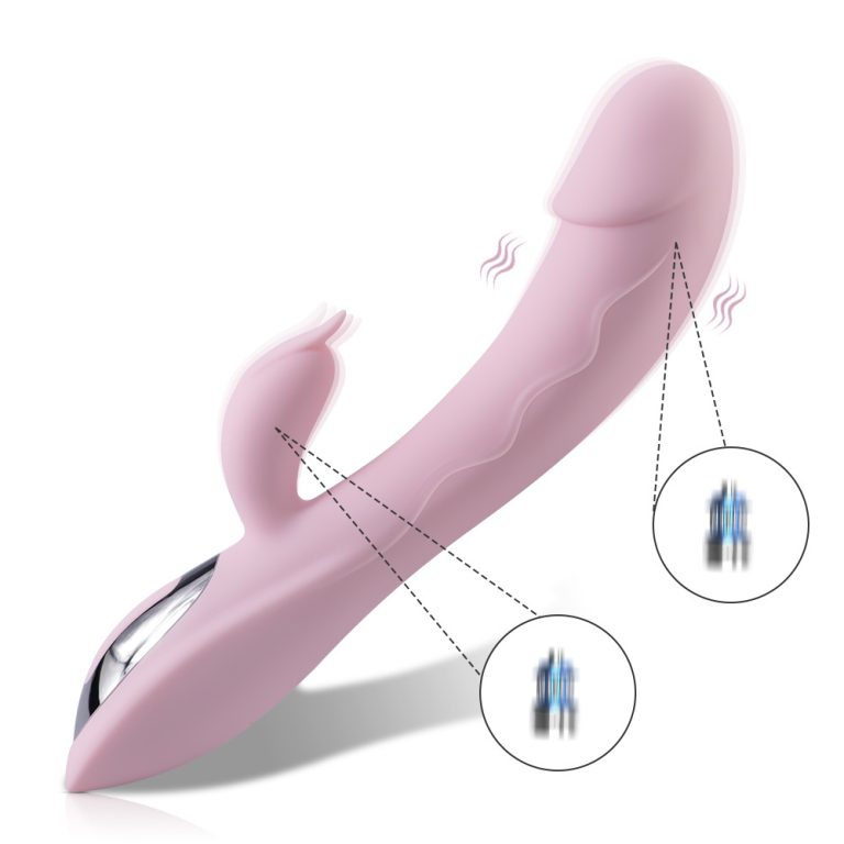 Rechargeable simulation double G-spot vibrator female massage masturbator vibrating AV stick - Image 10