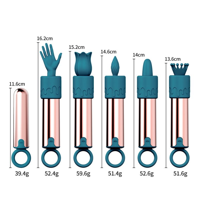 Five-in-one strong shock rechargeable bullet AV vibrator mini vibrator female massage - Image 9