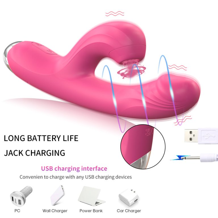 Caroline rechargeable sucking G-spot massage AV vibrator for female vibration masturbator - Image 10