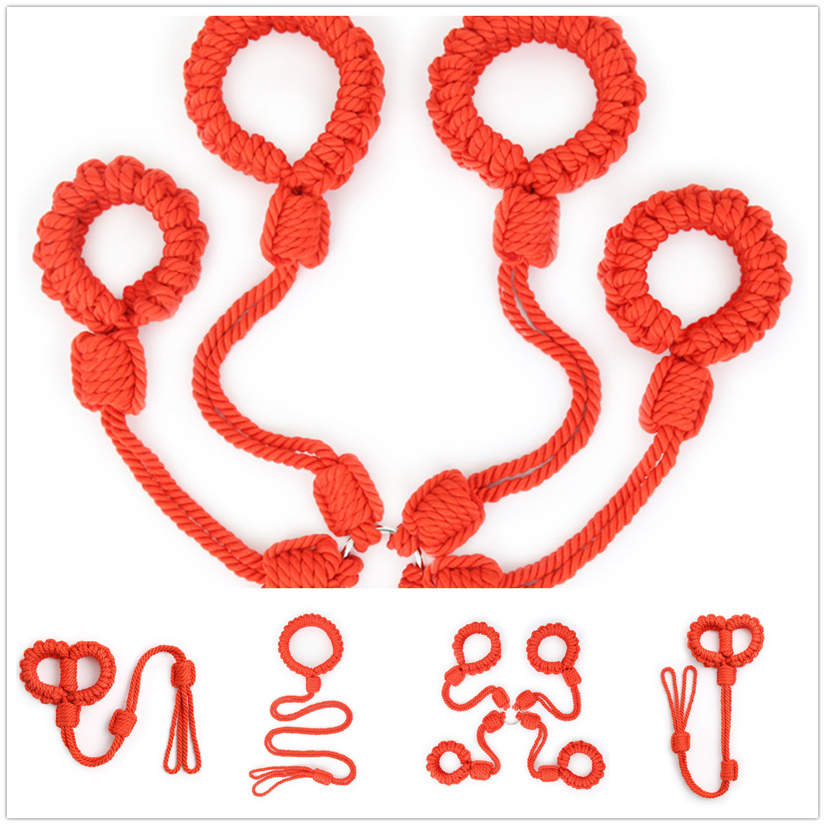 Sexy products tied hand neck cuffs cross-border adjustable set men's female performance flirting tied hand