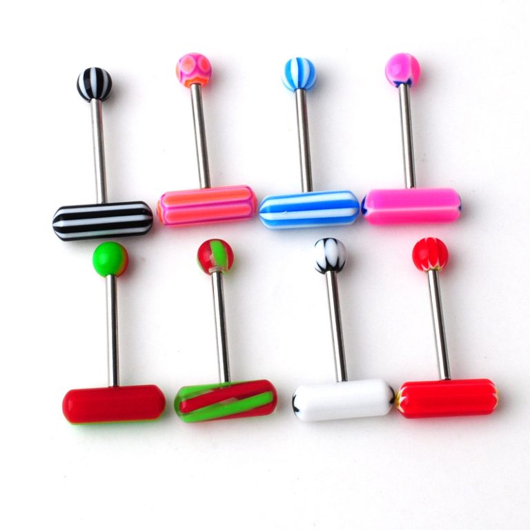 New Human Body Puncture European And American Pill Capsule Acrylic Tongue Nail Nipple