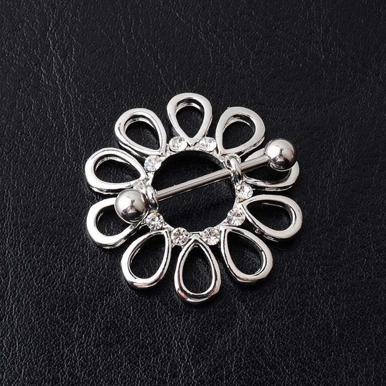 Europe and the United States puncture jewelry 316 stainless steel milk chain ring nail nipple ring