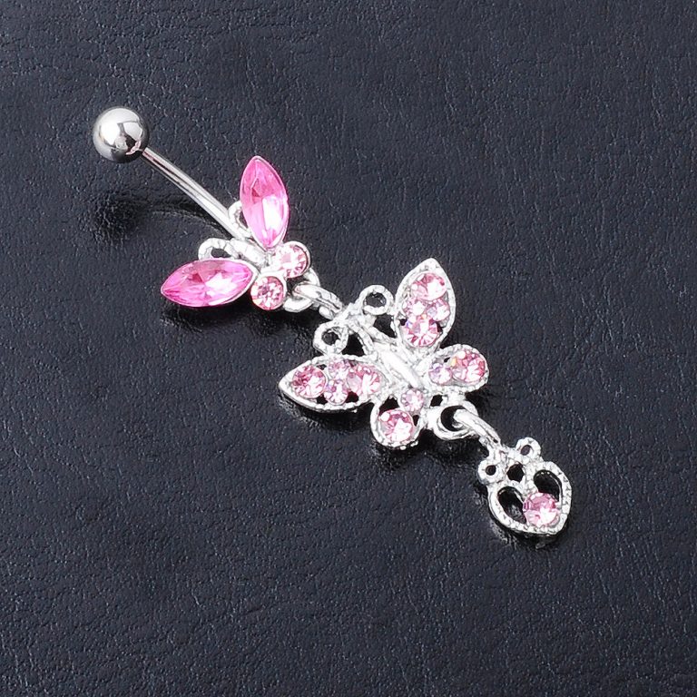 selling body piercing jewelry bow European and American diamond navel ring navel nail - Image 8