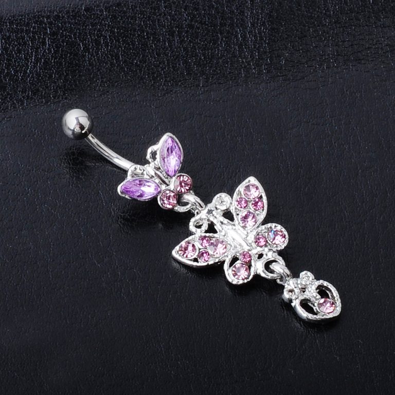 selling body piercing jewelry bow European and American diamond navel ring navel nail - Image 10