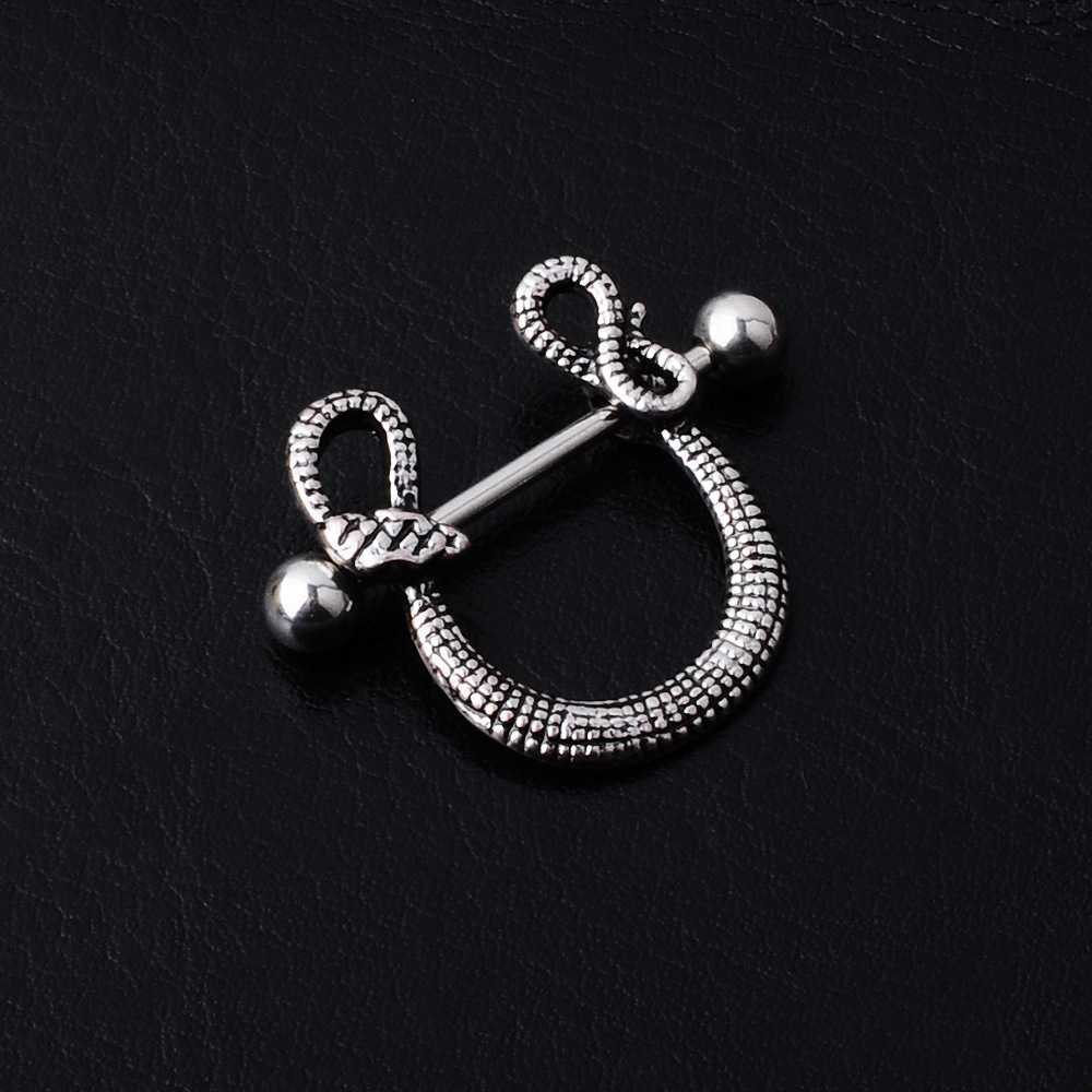 Cross-border commodity fashion puncture jewelry non-mainstream milk nail breast ring sexy medical steel umbilical ornaments - Image 3