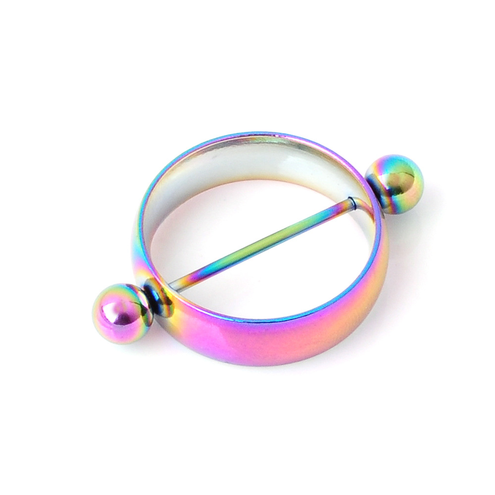 Hot-sale Non-perforated Adjustable Stainless Steel Piercing Ornaments Emulsion Ring Electroplated Emulsion Ring Clip - Image 5