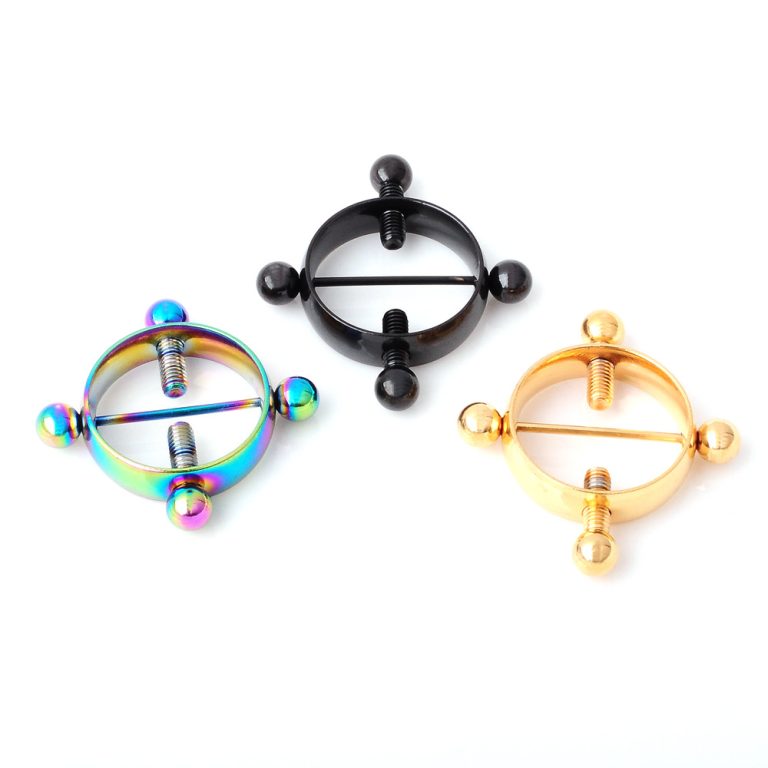 Hot-Selling Non-Perforated Adjustable Stainless Steel Puncture Jewelry Ring Electroplating Ring Clamp