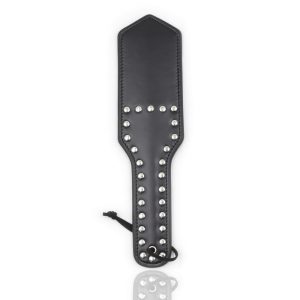 Black Leather Paddle: Couples Fun Training Racket for Enhanced Intimacy