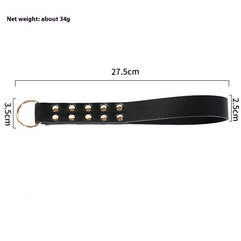sex leather sex racket black thick ruler hand racket adult sex toys racket - Image 3