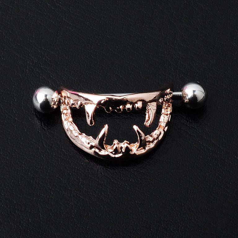 European and American human body piercing jewelry milk nail stainless steel breast ring nipple nail - Image 3