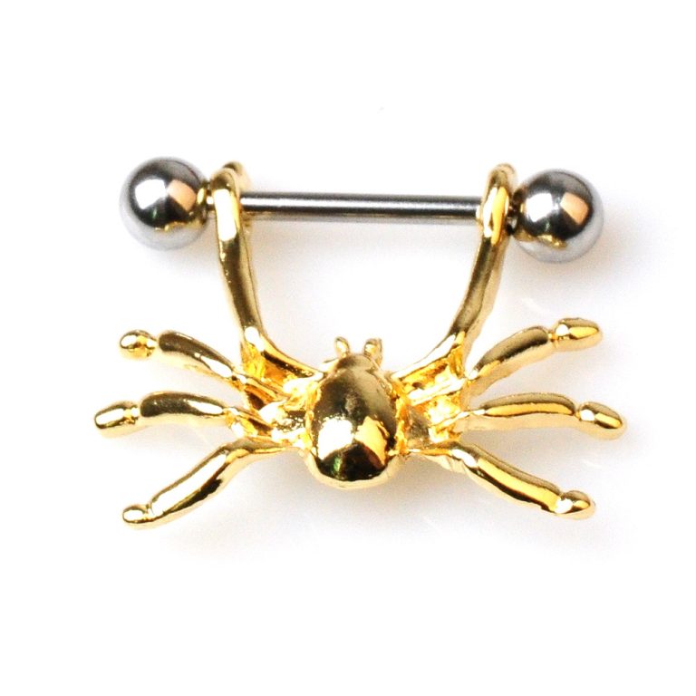 Cross-border e-commerce human body puncture jewelry 316 medical Steel Spider nipple breast nail breast ring factory direct supply - Image 4