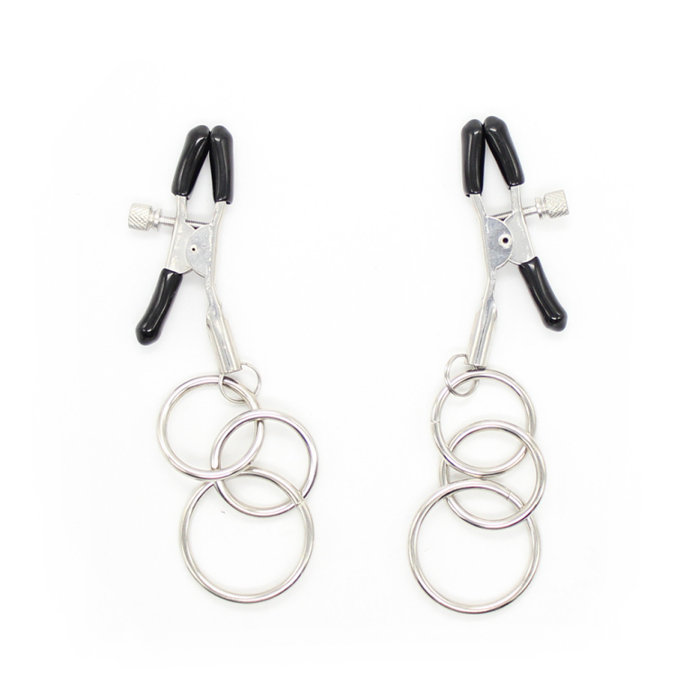 Adult sex toys iron ring pendant sexy nipple clamps couples flirting and training toys