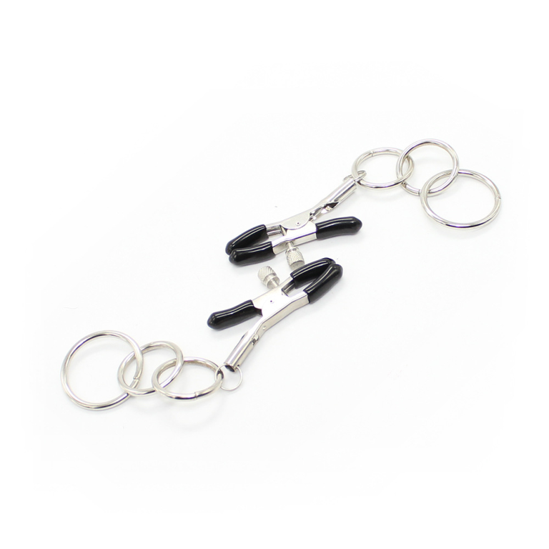 Adult sex toys iron ring pendant sexy nipple clamps couples flirting and training toys - Image 4