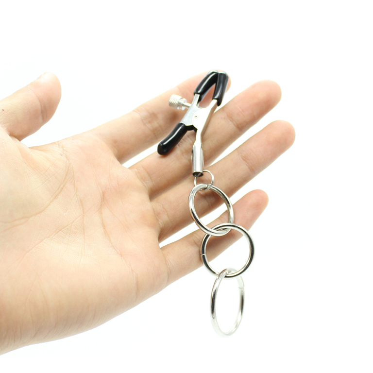 Adult sex toys iron ring pendant sexy nipple clamps couples flirting and training toys - Image 6
