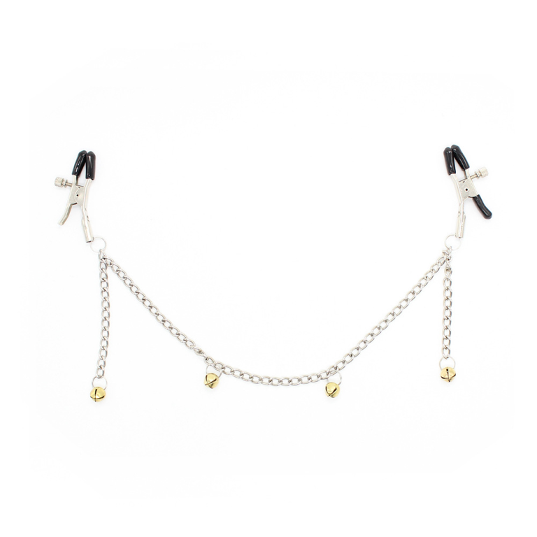 Adult products iron chain bell chain bondage nipple clamps - Image 3