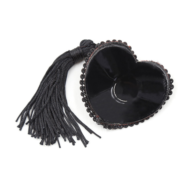 Black & Red Lace Tassel Nipple Covers - Nightclub Stage Pasties for Women - Image 5
