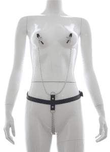Leather & Chain Erotic Apparel & Accessories: Adult Play Costumes, Nipple Clamps & Couple Toys