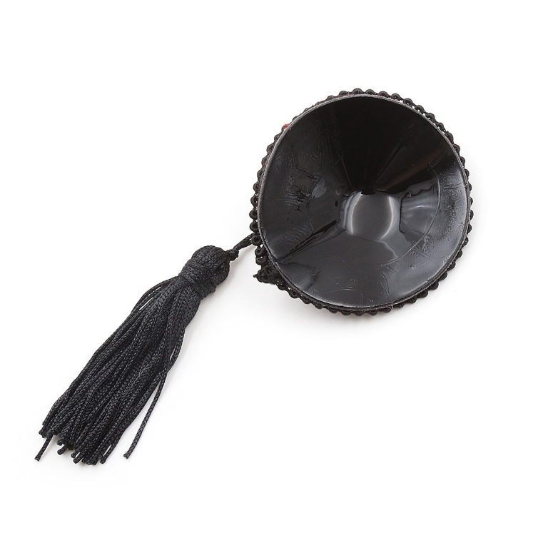 Alternative round sex toys, silicone nipple stickers, black tassels, adult passion women, SM toys, breast stickers for couples - Image 9