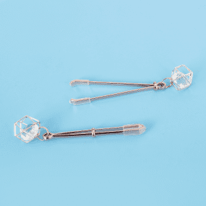 Rose Gold Nipple Clamps for Couples - Metal Alloy Adult Sex Toys