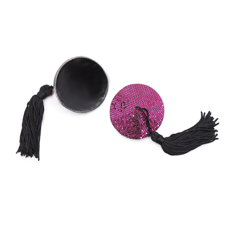 Round SM nipple stickers sequin silicone nipple stickers sticky nipple stickers adult products performance nipple stickers