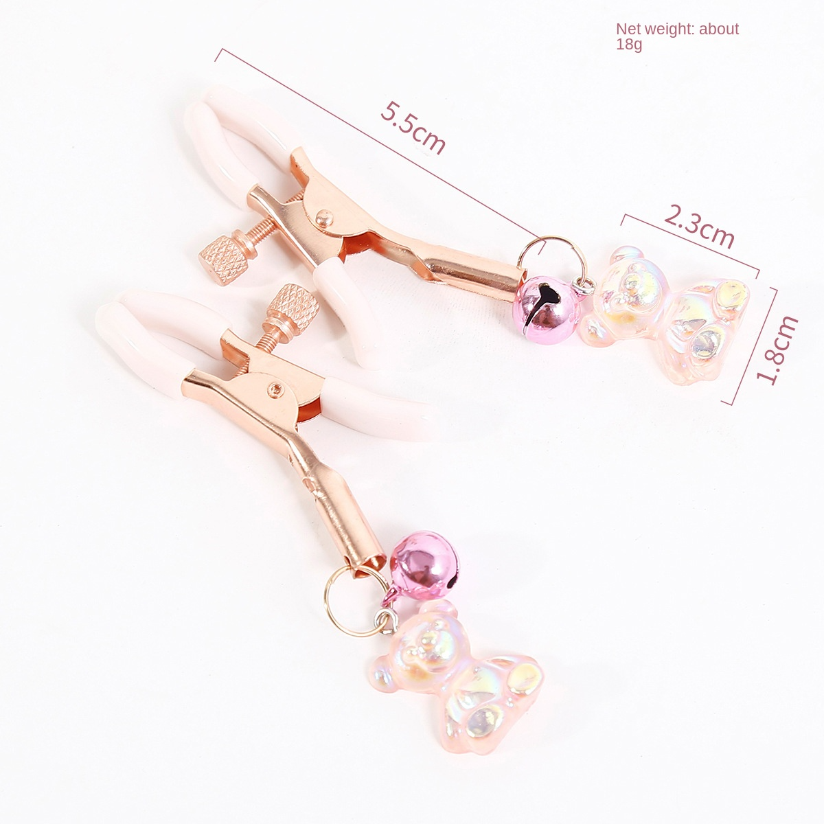 Bear Nipple Clamps: Adult Foreplay Flirting Training Props - 4 Colors - Image 2