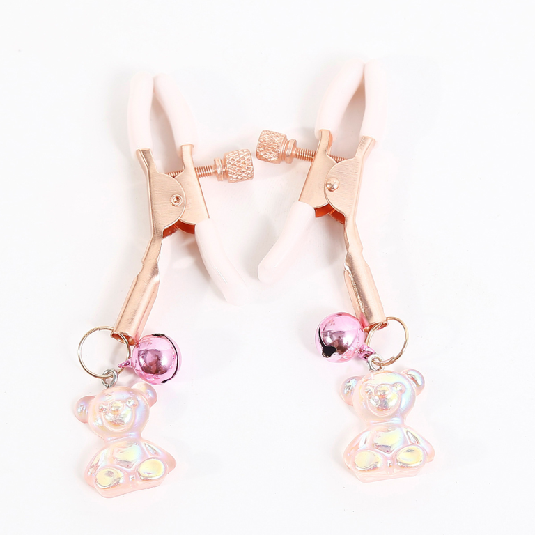 Adult products four colors optional boutique bear nipple clamps couples foreplay flirting sm bondage and training props