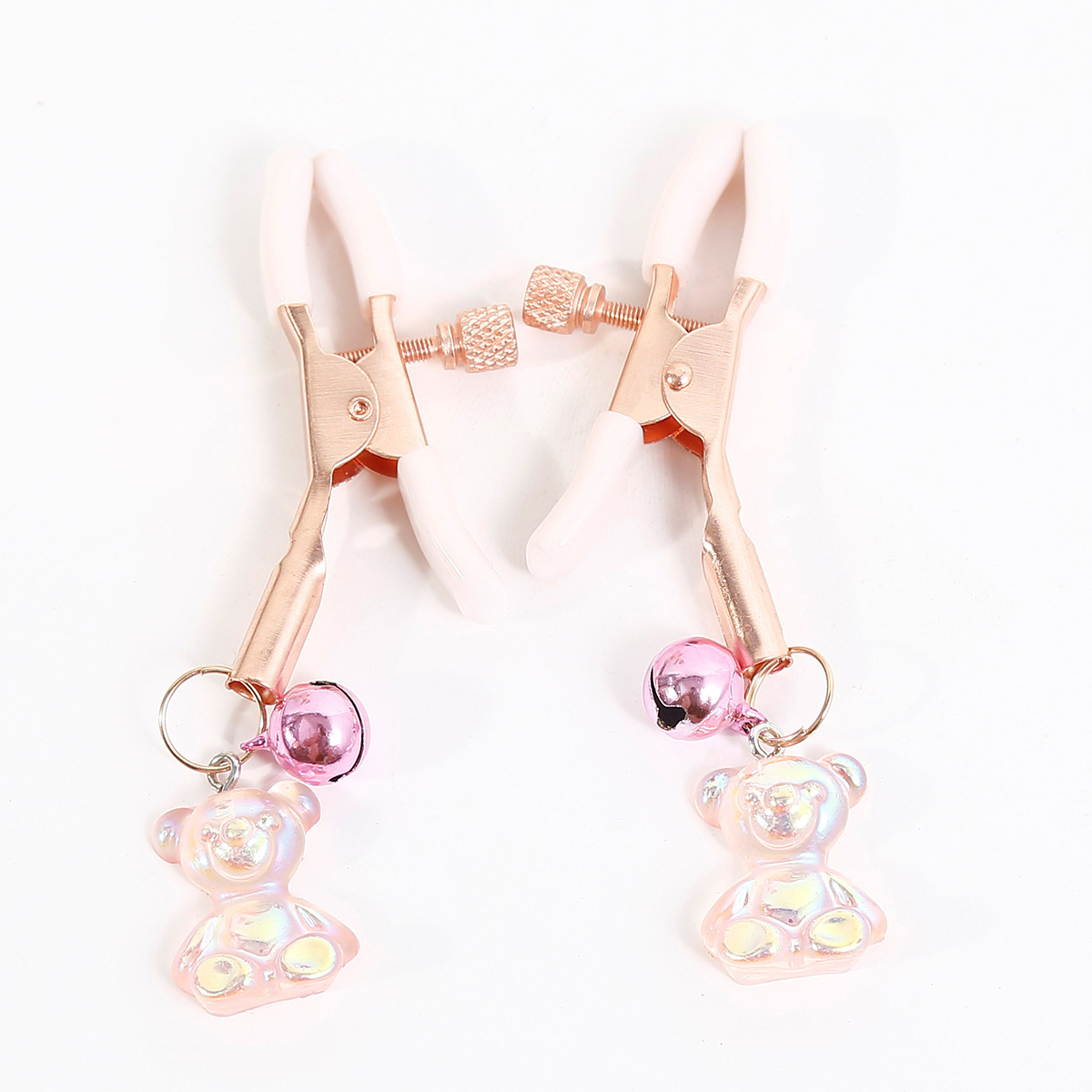 Bear Nipple Clamps: Adult Foreplay Flirting Training Props - 4 Colors