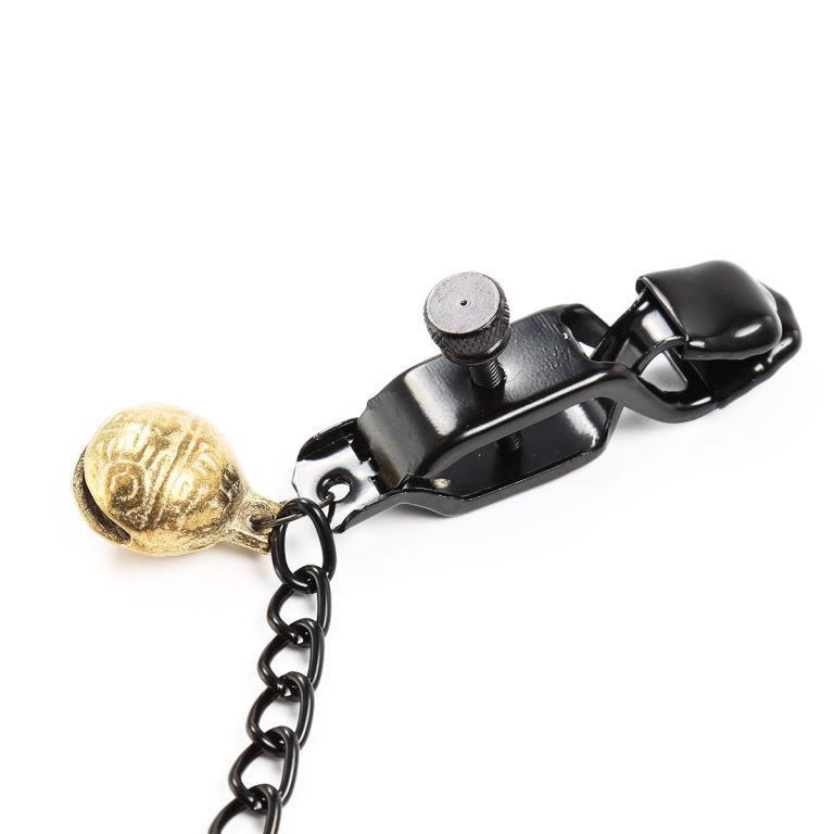 Adult products iron chain fun nipple clamps scattered bondage toys black crocodile clamps - Image 8