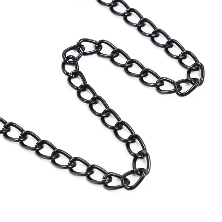 Adult products iron chain fun nipple clamps scattered bondage toys black crocodile clamps - Image 9